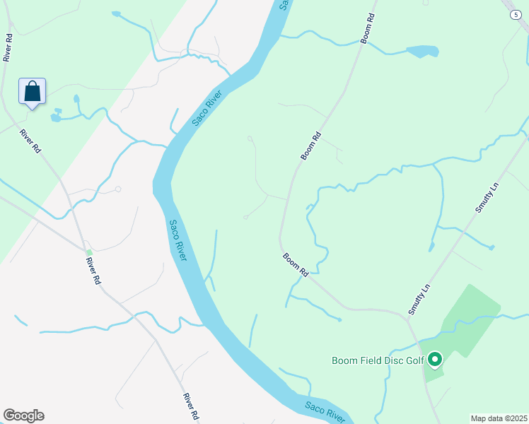 map of restaurants, bars, coffee shops, grocery stores, and more near 2 Far View Circle in Saco