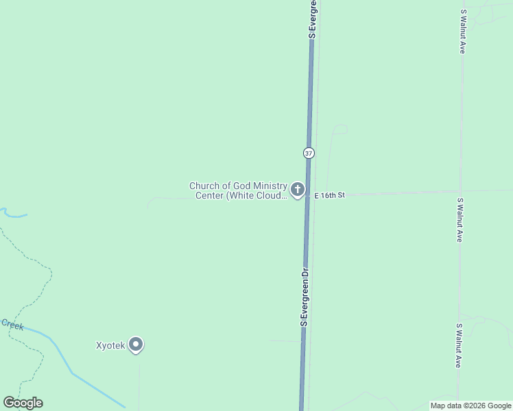 map of restaurants, bars, coffee shops, grocery stores, and more near 1060 East 16th Street in White Cloud