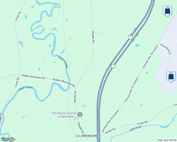 map of restaurants, bars, coffee shops, grocery stores, and more near 716 Middle Road in Clarendon