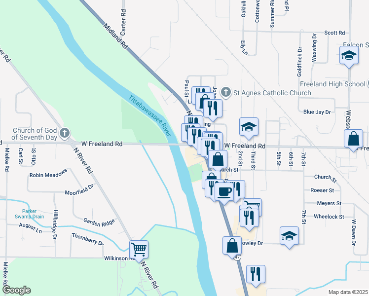 175 West Washington Road, Freeland MI Walk Score
