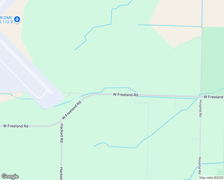 map of restaurants, bars, coffee shops, grocery stores, and more near 7620 West Freeland Road in Freeland