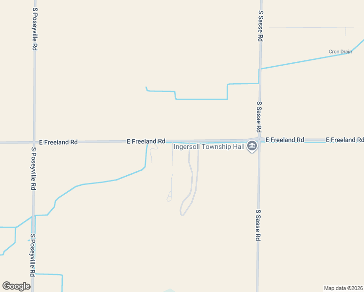 map of restaurants, bars, coffee shops, grocery stores, and more near 3387-3395 East Freeland Road in Midland