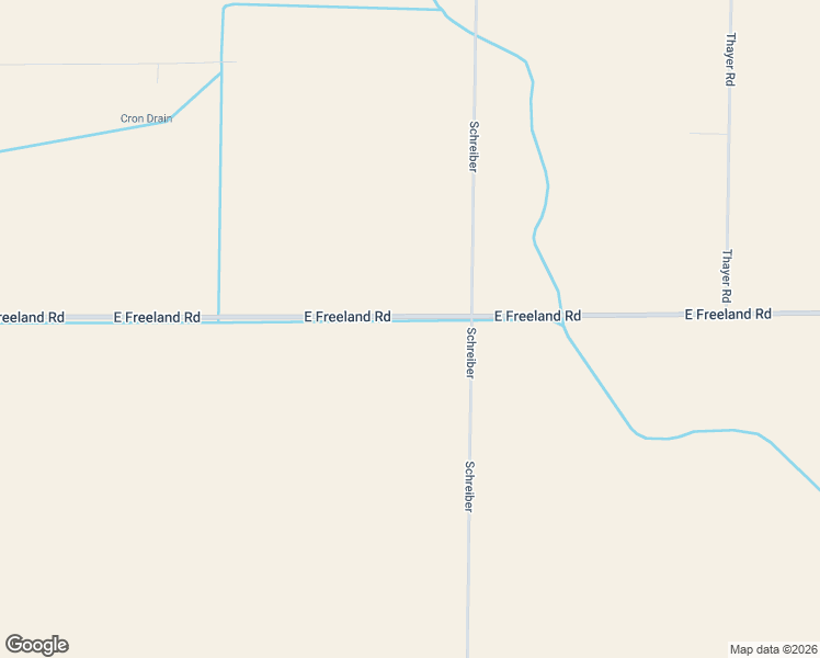 map of restaurants, bars, coffee shops, grocery stores, and more near 3935-3999 East Freeland Road in Freeland