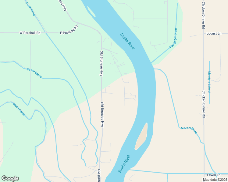 map of restaurants, bars, coffee shops, grocery stores, and more near Proctor Lane in Marsing