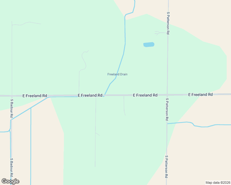 map of restaurants, bars, coffee shops, grocery stores, and more near 2319 East Freeland Road in Freeland