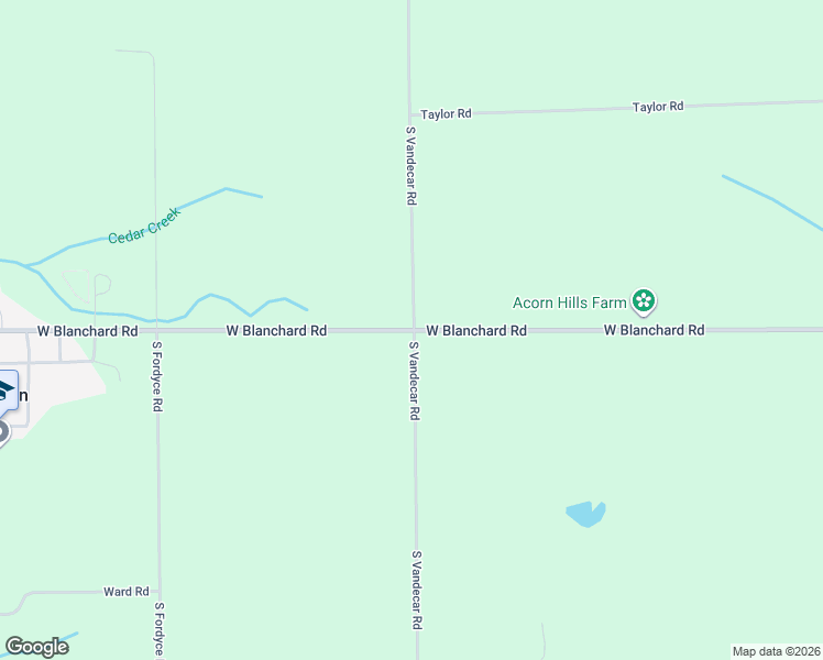 map of restaurants, bars, coffee shops, grocery stores, and more near 2000 West Blanchard Road in Mount Pleasant
