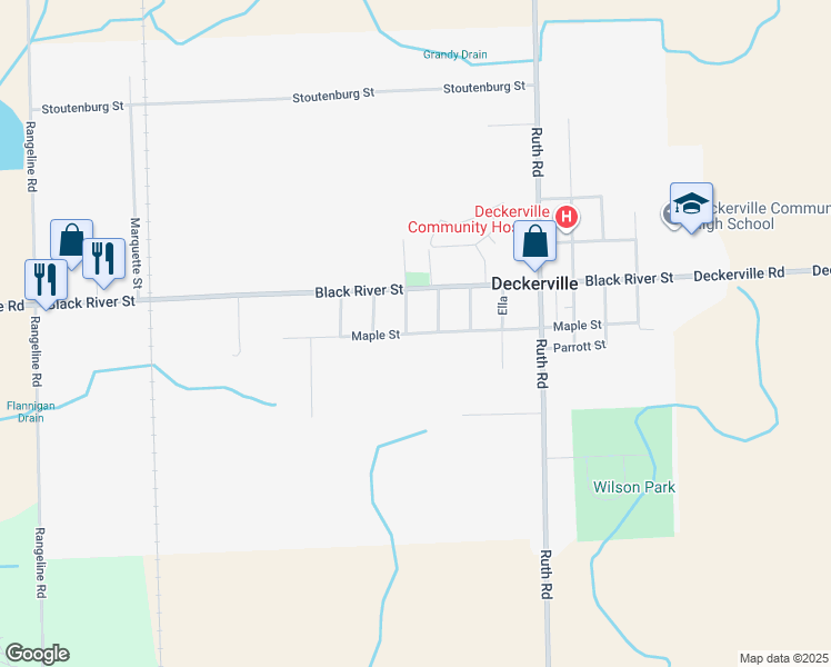 2384 Maple Street, Deckerville MI Walk Score