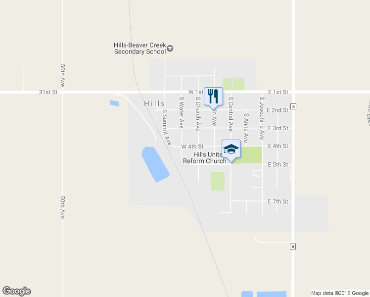 map of restaurants, bars, coffee shops, grocery stores, and more near 202 West 4th Street in Hills