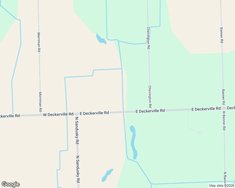 map of restaurants, bars, coffee shops, grocery stores, and more near 401-455 East Deckerville Road in Sandusky