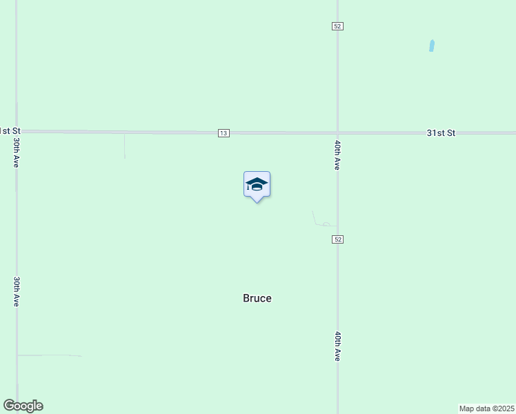 map of restaurants, bars, coffee shops, grocery stores, and more near in Bruce