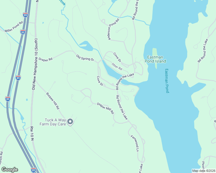 map of restaurants, bars, coffee shops, grocery stores, and more near 835 Cove Drive in Grantham