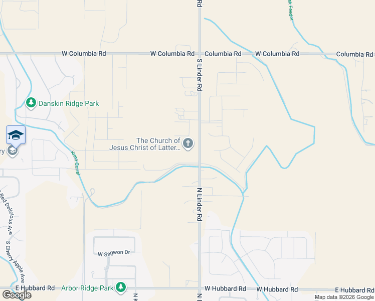 map of restaurants, bars, coffee shops, grocery stores, and more near 8625 South Linder Road in Kuna