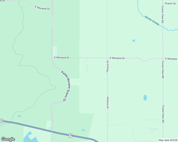 map of restaurants, bars, coffee shops, grocery stores, and more near 2775 East Moraine Drive in Kewaskum