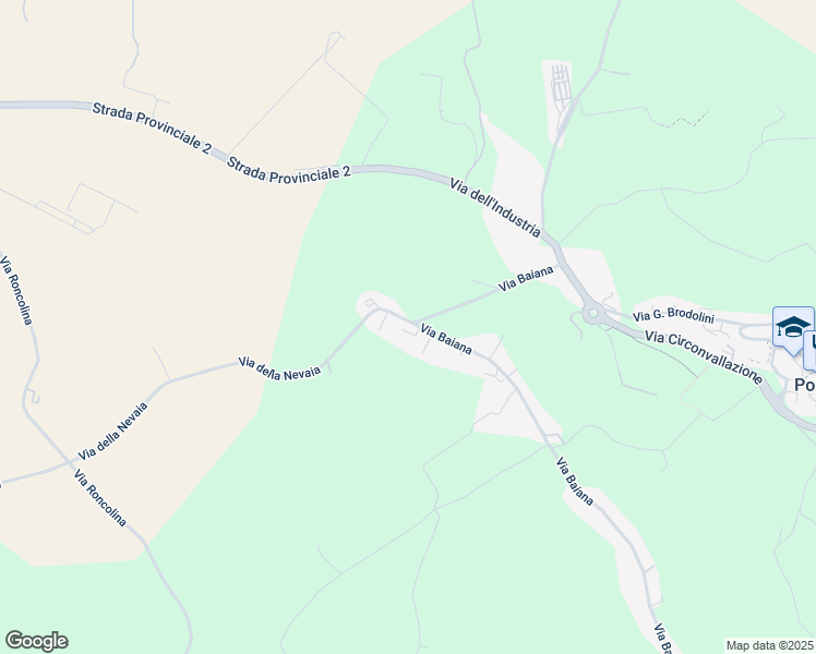 map of restaurants, bars, coffee shops, grocery stores, and more near 10 Via Baiana in Provincia di Ancona