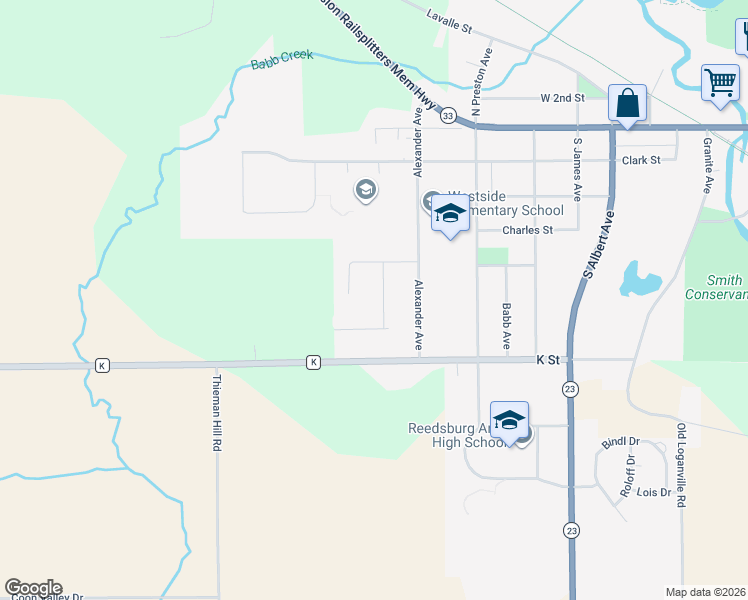 map of restaurants, bars, coffee shops, grocery stores, and more near 526 Midway Drive in Reedsburg
