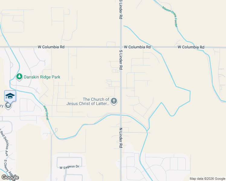 map of restaurants, bars, coffee shops, grocery stores, and more near 8625 South Linder Road in Meridian