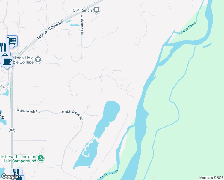 map of restaurants, bars, coffee shops, grocery stores, and more near 3270 Wilderness Lane in Wilson