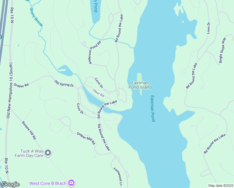 map of restaurants, bars, coffee shops, grocery stores, and more near 19 Island View in Grantham