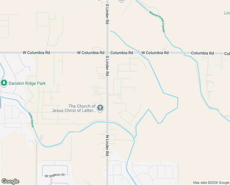 map of restaurants, bars, coffee shops, grocery stores, and more near 8430 South Linder Road in Meridian