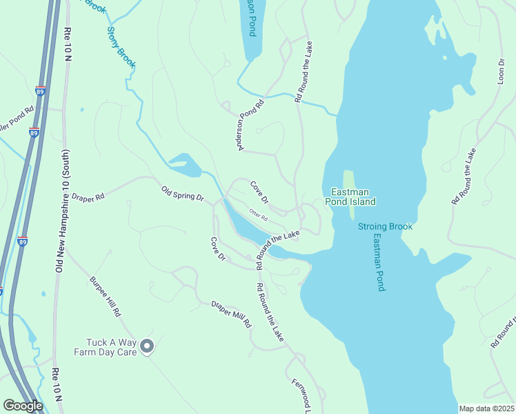map of restaurants, bars, coffee shops, grocery stores, and more near 614 Otter Road in Grantham