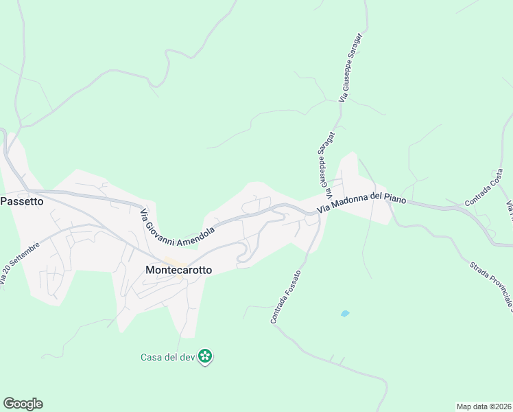 map of restaurants, bars, coffee shops, grocery stores, and more near 8b Via Raffaello Sanzio in Montecarotto