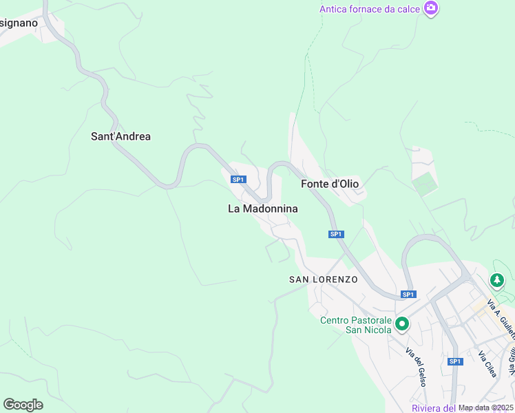 map of restaurants, bars, coffee shops, grocery stores, and more near 39 Via Madonnina in La Madonnina