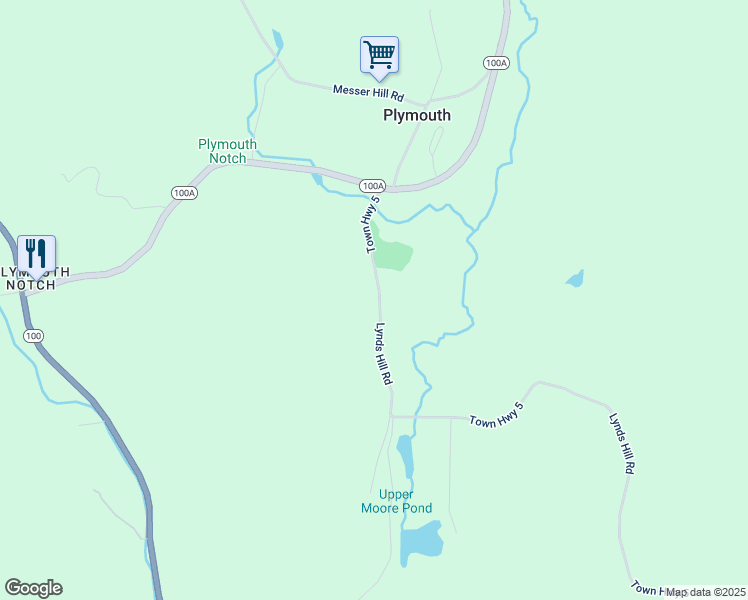 map of restaurants, bars, coffee shops, grocery stores, and more near 262 Lynds Hill Road in Plymouth
