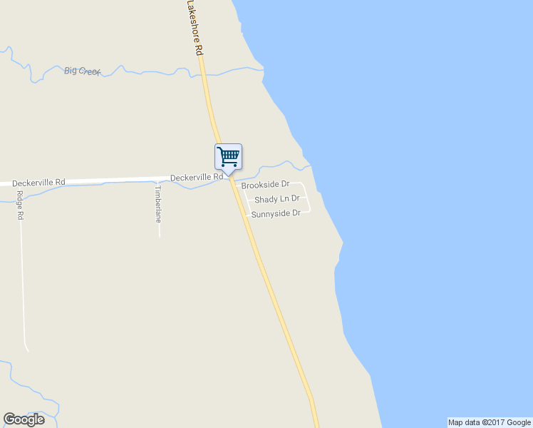 map of restaurants, bars, coffee shops, grocery stores, and more near 6399 Sunnyside Drive in Deckerville