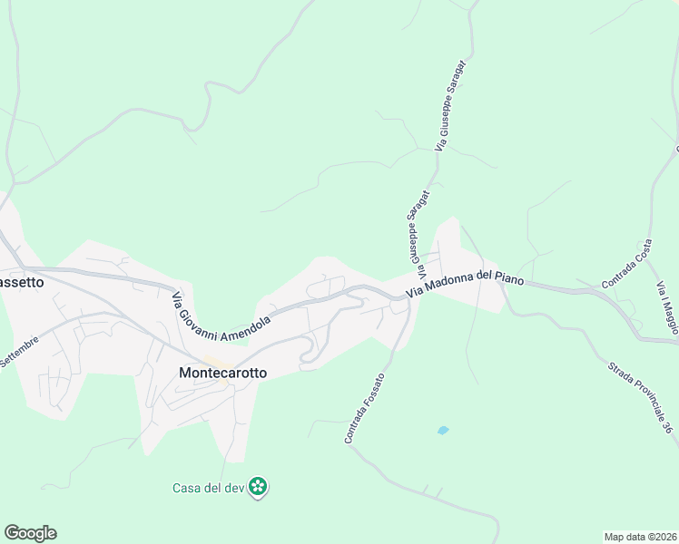 map of restaurants, bars, coffee shops, grocery stores, and more near 8b Via Raffaello Sanzio in Montecarotto