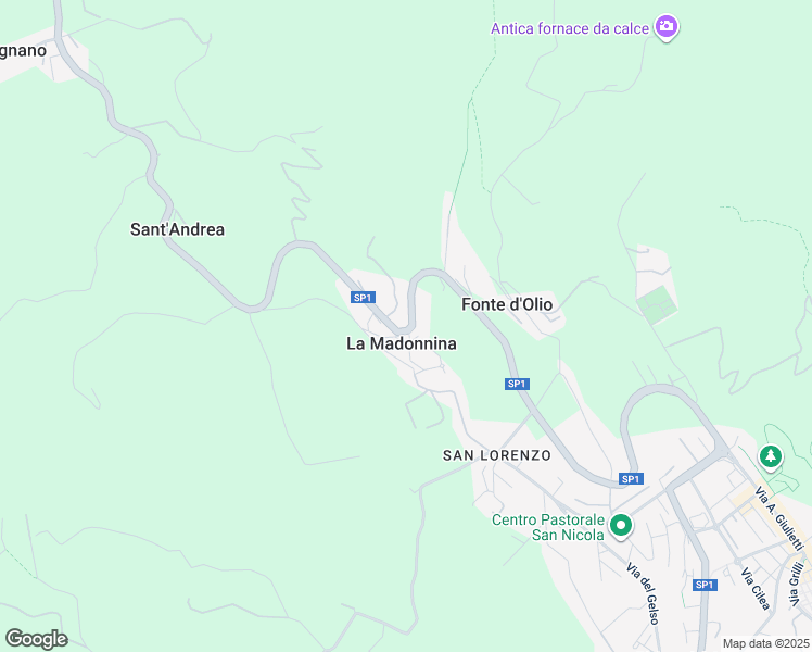 map of restaurants, bars, coffee shops, grocery stores, and more near 39 Via Madonnina in La Madonnina