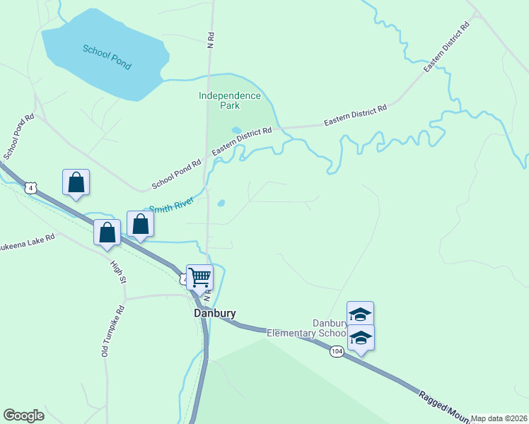 map of restaurants, bars, coffee shops, grocery stores, and more near 48 Spa Road in Danbury