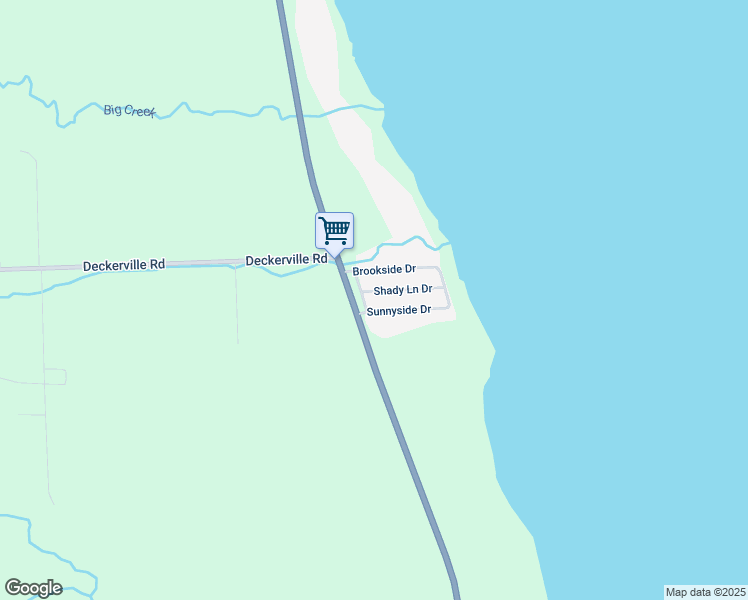map of restaurants, bars, coffee shops, grocery stores, and more near 6399 Sunnyside Drive in Deckerville