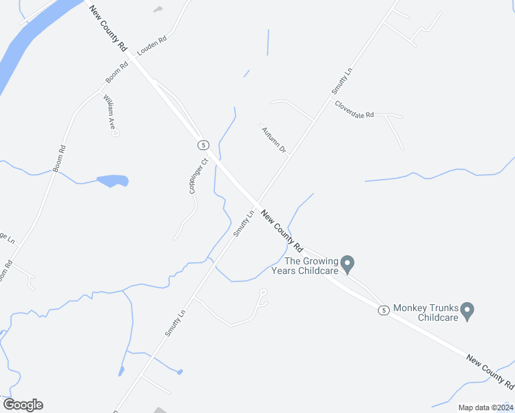 map of restaurants, bars, coffee shops, grocery stores, and more near 218 New County Road in Saco