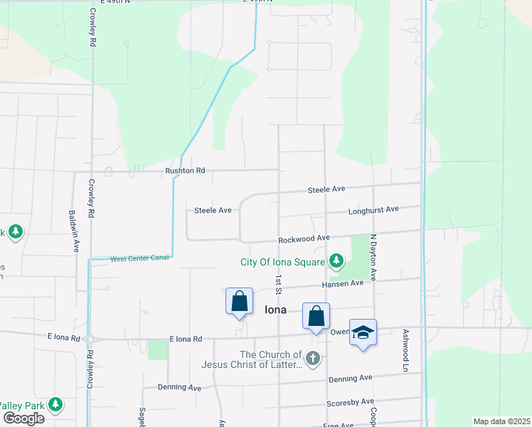 map of restaurants, bars, coffee shops, grocery stores, and more near 3763 Olsen Avenue in Iona