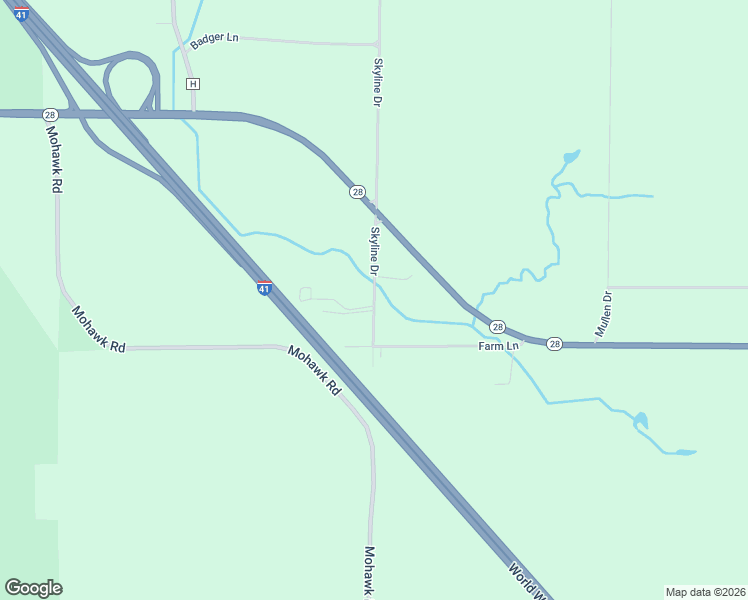 map of restaurants, bars, coffee shops, grocery stores, and more near 9350 Skyline Drive in Allenton
