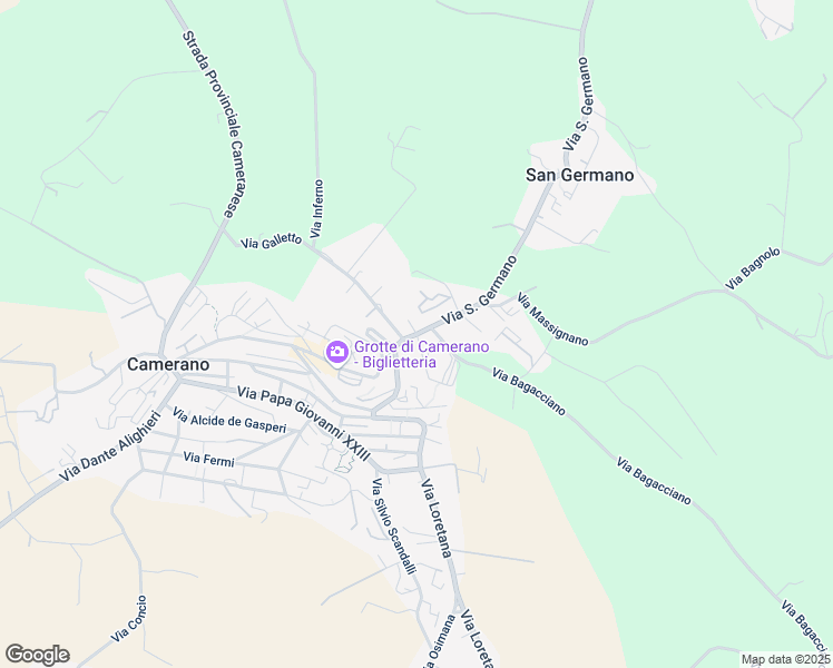 map of restaurants, bars, coffee shops, grocery stores, and more near 45C Via Galletto in Camerano