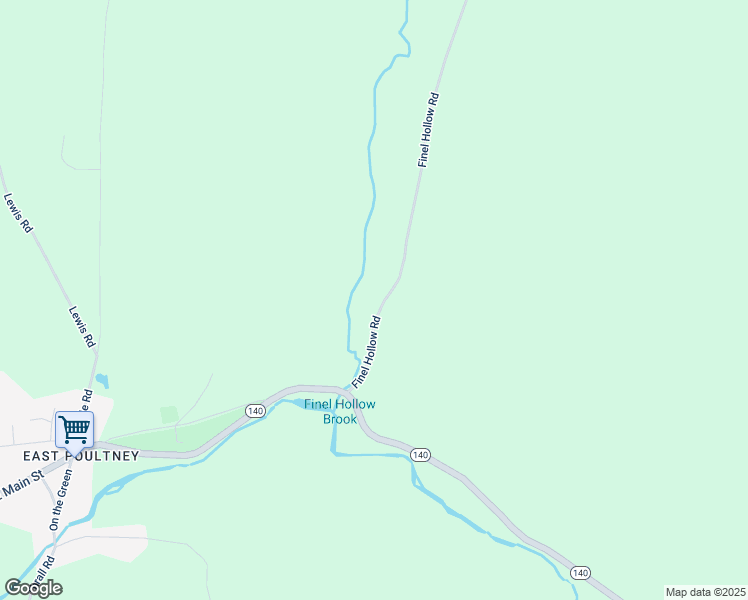 map of restaurants, bars, coffee shops, grocery stores, and more near 191 Finel Hollow Road in Poultney