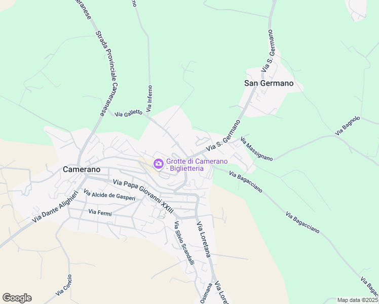 map of restaurants, bars, coffee shops, grocery stores, and more near 45C Via Galletto in Camerano