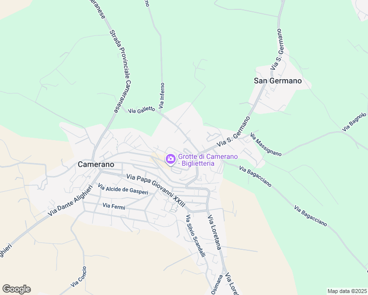 map of restaurants, bars, coffee shops, grocery stores, and more near 9 Via Loretana in Camerano