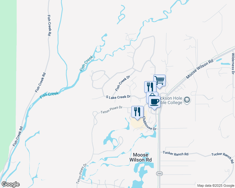 map of restaurants, bars, coffee shops, grocery stores, and more near 3605 Fish Creek Dr in Wilson