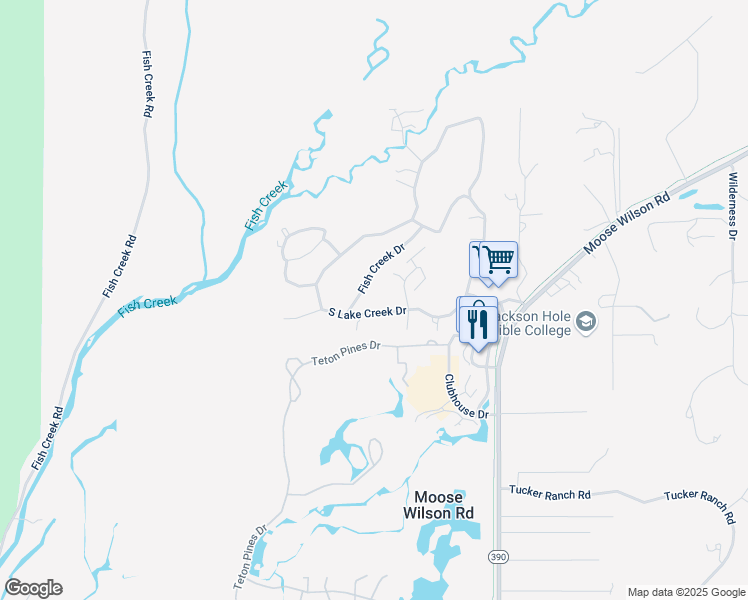 map of restaurants, bars, coffee shops, grocery stores, and more near 3865 South Lake Creek Drive in Wilson