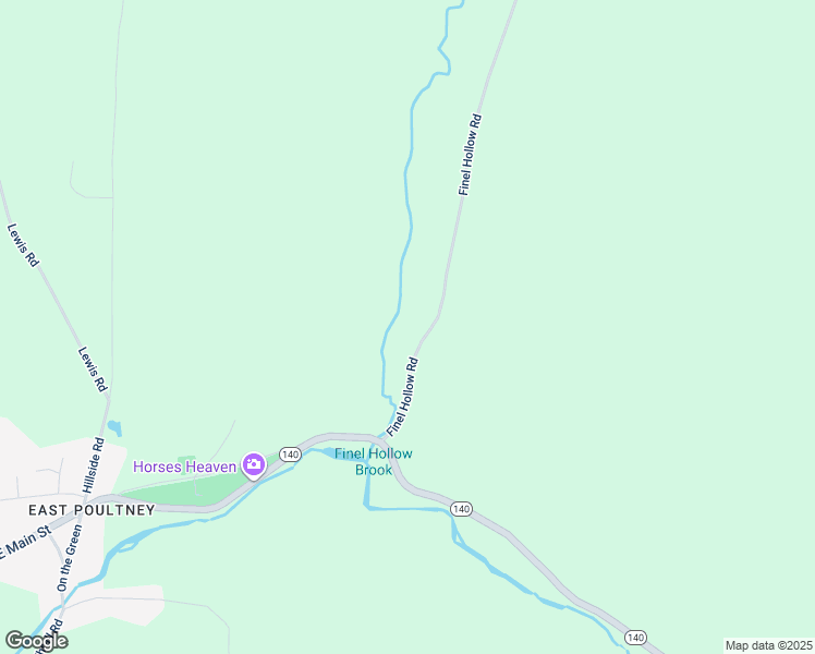 map of restaurants, bars, coffee shops, grocery stores, and more near 191 Finel Hollow Road in Poultney