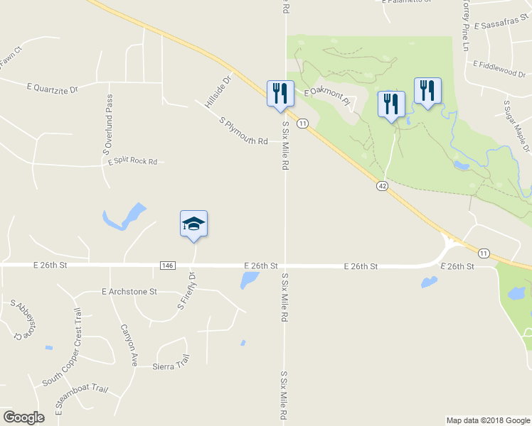 map of restaurants, bars, coffee shops, grocery stores, and more near in Sioux Falls