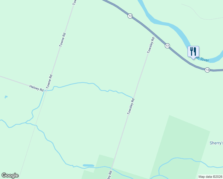 map of restaurants, bars, coffee shops, grocery stores, and more near 439 Towsley Road in Pulaski