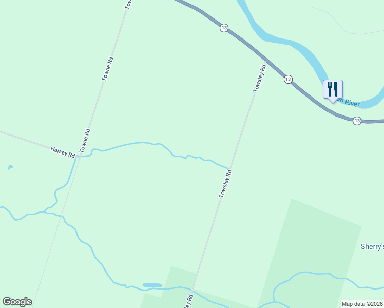 map of restaurants, bars, coffee shops, grocery stores, and more near 439 Towsley Road in Pulaski