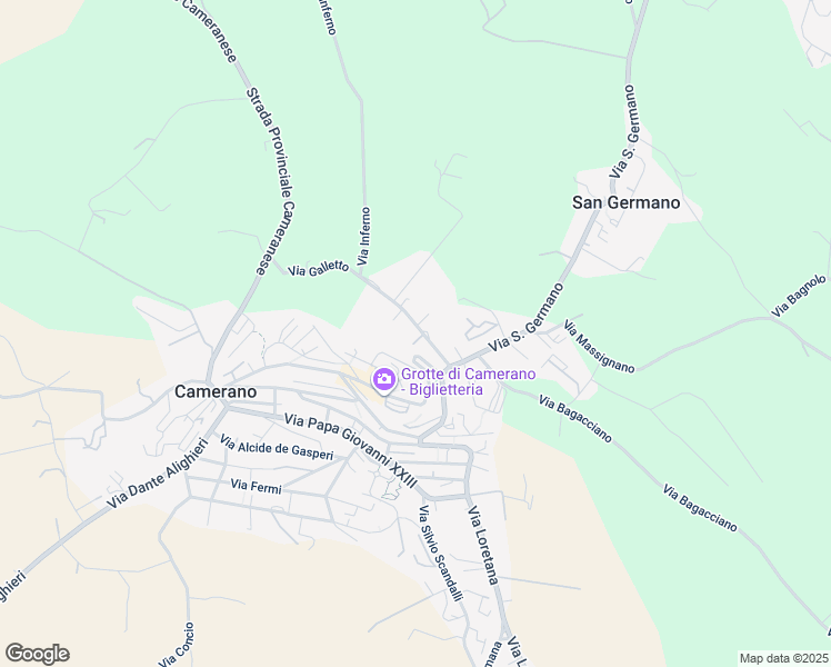 map of restaurants, bars, coffee shops, grocery stores, and more near 9 Via Loretana in Camerano