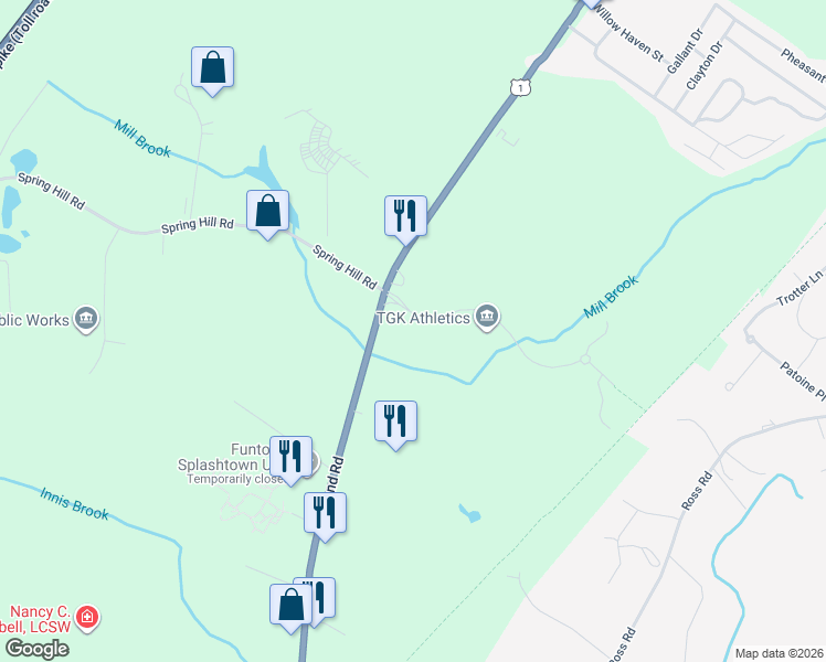 map of restaurants, bars, coffee shops, grocery stores, and more near 809 Portland Rd in Saco