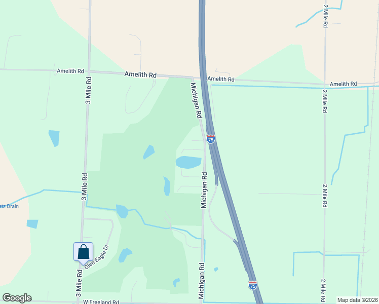map of restaurants, bars, coffee shops, grocery stores, and more near 2721 Inverness Drive in Bay City