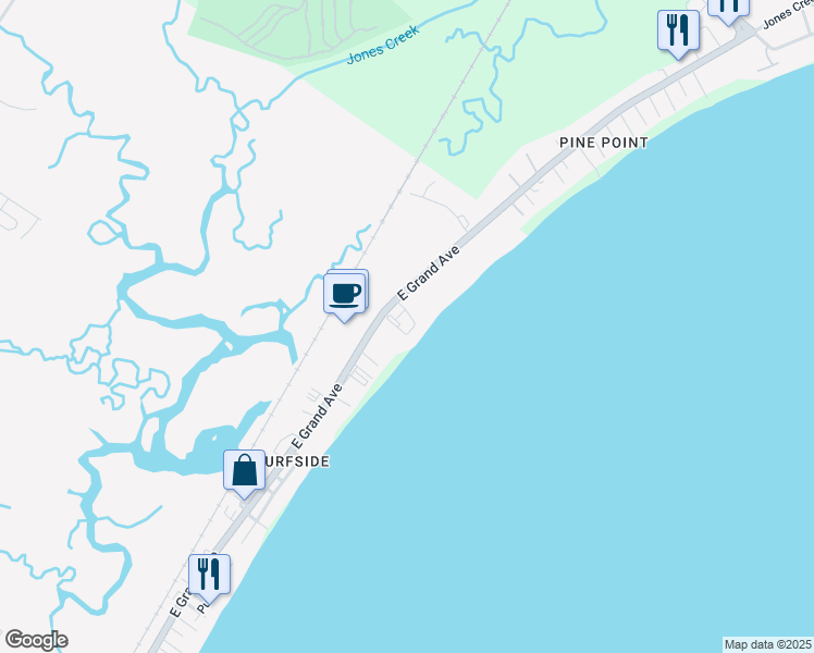 map of restaurants, bars, coffee shops, grocery stores, and more near 209 East Grand Avenue in Old Orchard Beach