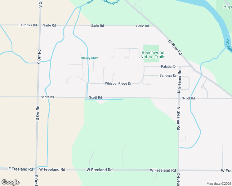 map of restaurants, bars, coffee shops, grocery stores, and more near 12512 Scott Road in Freeland